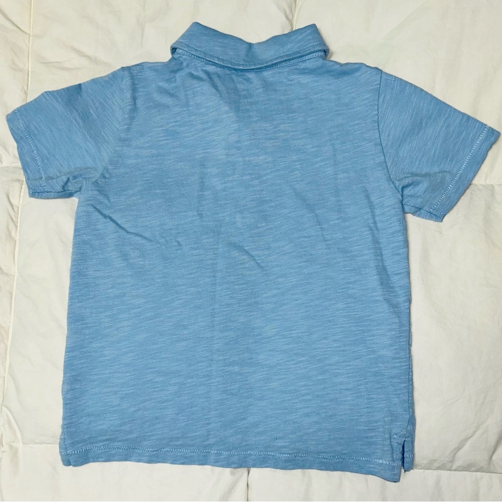 Mini Boden blue polo shirt with pocket sz 3-4 EUC smoke free home - Picture 4 of 4
